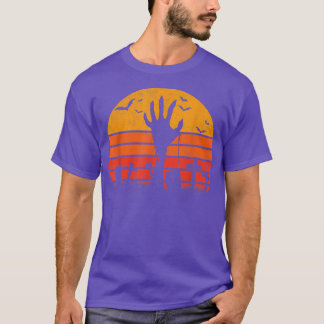T-shirt Retro Vintage Sunset Zombie Halloween Z