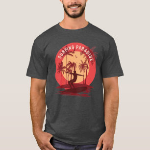 T-shirt Retro vintage Surf paradis