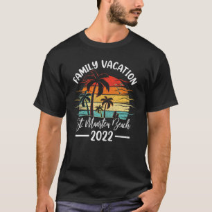 T-shirt Rétro Vintage vacances en famille 2022 St Maarten 