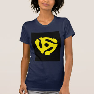 T-shirt Rétro Vintage Yellow 45 Spacer DJ
