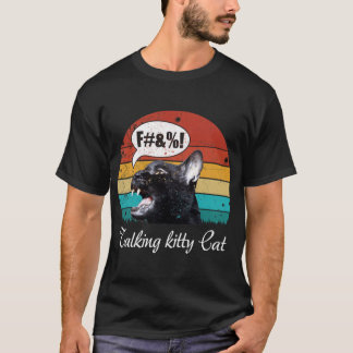 T-shirt Retro vintagealking Kitty Cat gift boy