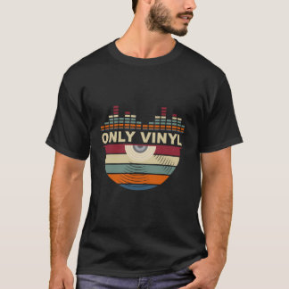 T-shirt Retro Vinyl Lp Records Cadeau Vinyles Vintages