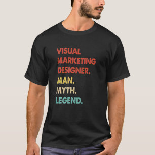 T-shirt Retro Visual Marketing Designer Homme Mythe Légend