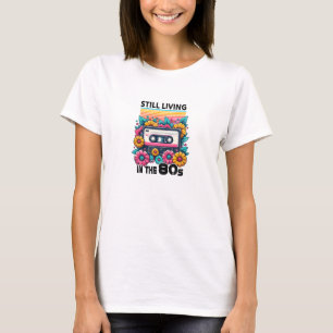 T-shirt Rétro vivant toujours dans la cassette des années