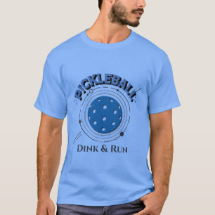 T-shirt Rétro votre message Dink & Run Pickleball
