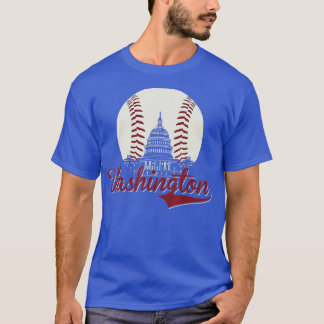 T-shirt Retro Washington DC Baseball National Mall Silhoue