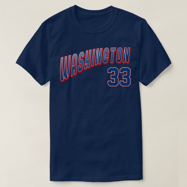 T-shirt Retro Washington Numéro 33 1 (Design devant)