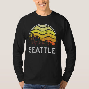 T-shirt Rétro Washington Seattle visiteurs skyline vintage