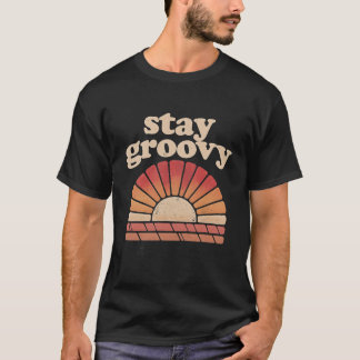 T-Shirt Retro Wave "Restez Groovy" - Rue Rétro des