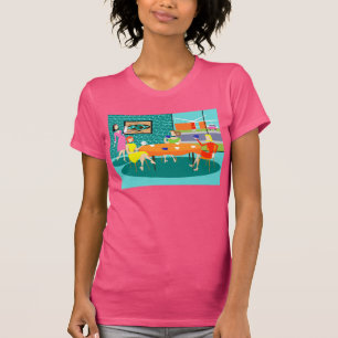 T-Shirt Retro Weekly pour la carte féminine
