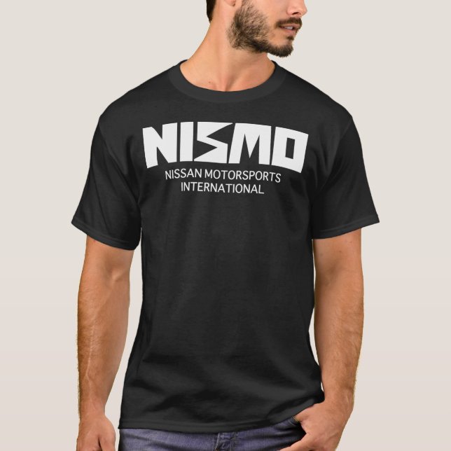 T-shirt Retro White Nismo Nissan Motorsport Logo Classic T (Devant)