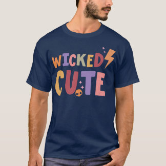 T-shirt Retro Wicked Cute Halloween Citrouille Éffrayant c