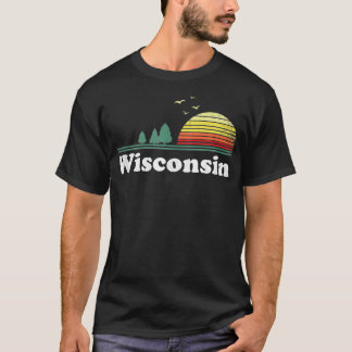 T-shirt Retro Wisconsin State Park WI Home Design