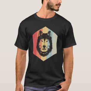 T-shirt Retro Wolf