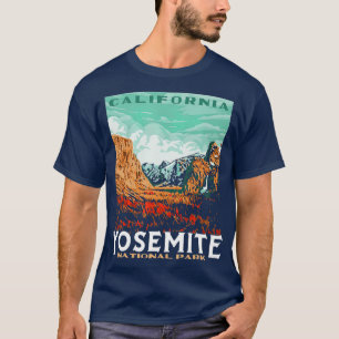 T-shirt Rétro Yosemite National Park Valley Style WPA