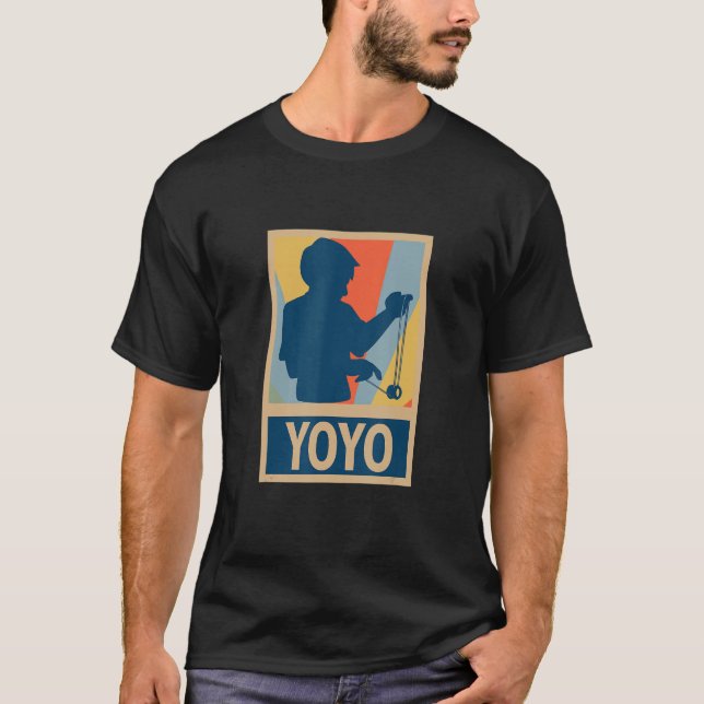 T-shirt Retro Yoyo Yoyo Jeu de jouets Pastime YOYO (Devant)