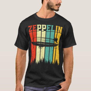 T-shirt Rétro Zeppelin les années 70 80s Dirigible Airship