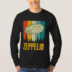 T-shirt Rétro Zeppelin les années 70 80s Dirigible Airship