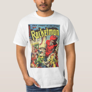 T-shirt Rétros bandes dessinées - Rocketman