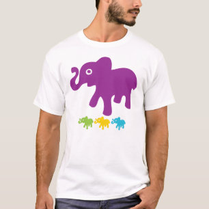 T-shirt Rétros petits éléphants