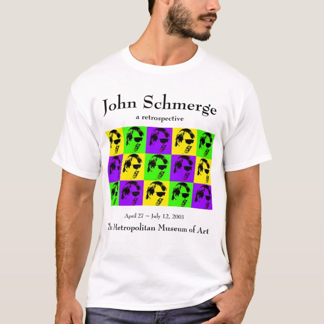 T-shirt Rétrospective de John Schmerge (Devant)