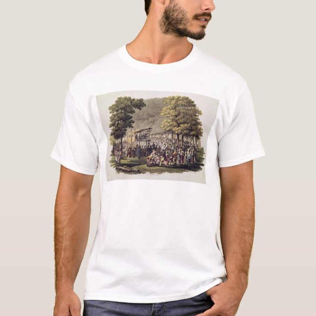 T-shirt Réunion de camp des méthodistes dans le nord (Devant)