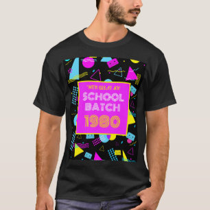 T-shirt Réunion de classe rétro école style 80's