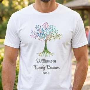T-shirt Réunion de famille arbre généalogique personnalisé