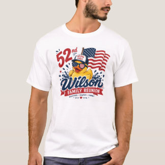 T-shirt Réunion de famille de Wilson pour la 52e fois