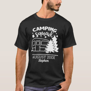 T-shirt Réunion de la famille des équipes de camping avec 