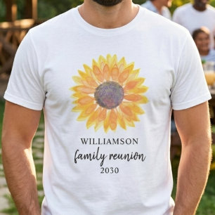 T-shirt Réunion de la famille des tournesols