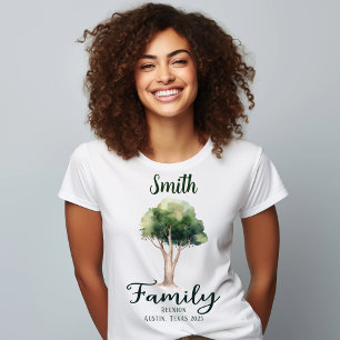 T-shirt Réunion de l'arborescence de la nature personnalis
