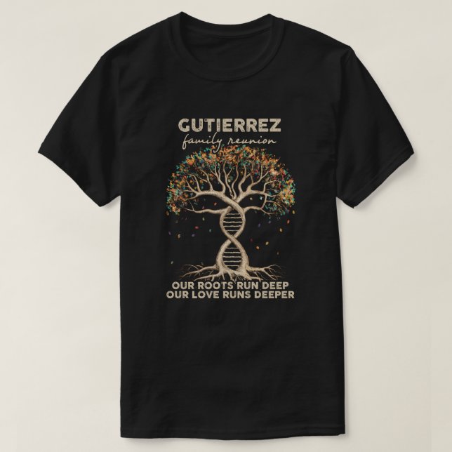 T-shirt Réunion familiale de Gutierrez (Design devant)