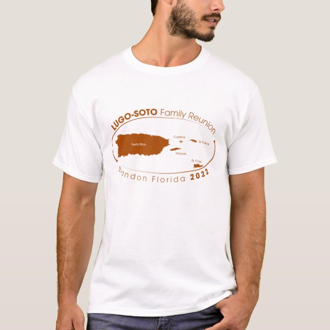 T-shirt Réunion masculine (Devant)