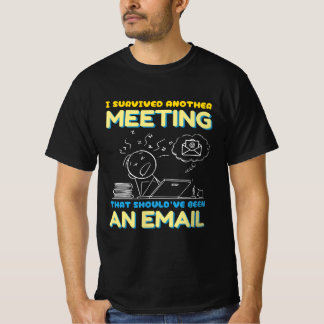 T-shirt Réunion qui aurait dû être un courriel- drôle bure