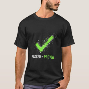 T-shirt Réussite Égale Logiciel Testé Vert 