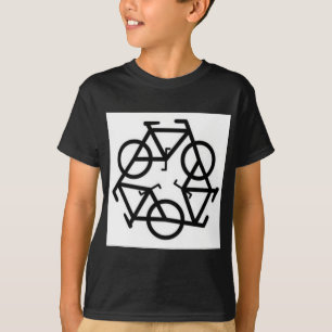 T-shirt Réutilisez le symbole de logo de bicyclette