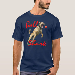 T-shirt Rev fait sur commande Malinois Ball Shark