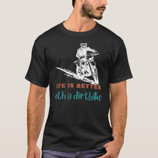 T-shirt Rev Up Joy : Lifes a Thrill with a Dirtbike Advent