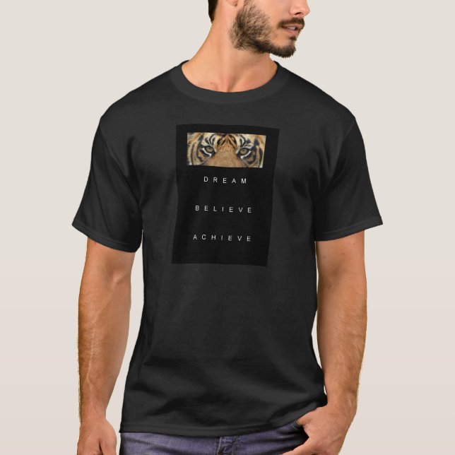 T-shirt rêve croire obtenir une soumission motivante (Devant)