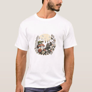 T-shirt Rêve de champignon esthétique Goblincore et Cottag