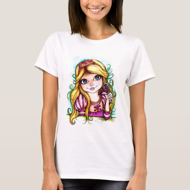 T-shirt Rêve de conte de fées de Rapunzel (Devant)