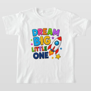 T-shirt 🚀 Rêve Grand graphiques d'espace ludiques ⭐