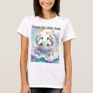 T-shirt Rêve Grand Petit Crabe Mignon Cancer Zodiaque