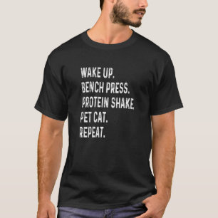 T-shirt Réveil Banc de Presse Protéine Shake Animal de com