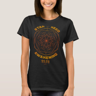 T-shirt Réveil de la graine d'étoile 1111 Géométrie sacrée