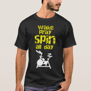 T-shirt Réveille Pray Spin Toute La Journée Stationnaire V