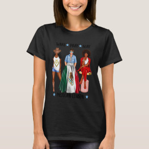 T-shirt Réveillez Priez Tuez Cousine Mexicaine Femmes Noir