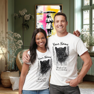 T-shirt Réveillez-vous - Ce n'est pas réel Cyberpunk Pan