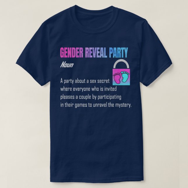 T-shirt Révélation de genre Fête Révélation de genre (Design devant)